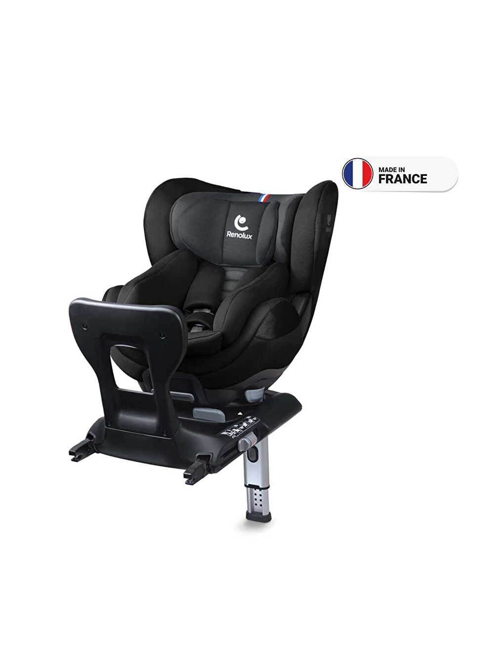 Renolux Siyah Gaia I-Size Softness Isofix 40-105 cm (0-18 Kg) Oto Koltuğu Siyah