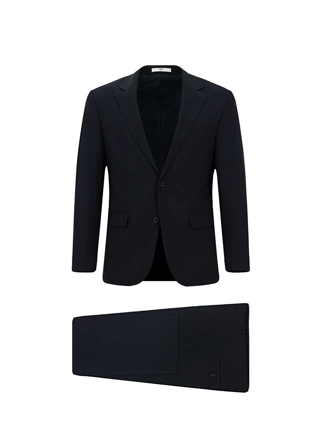 Lacivert 4 Drop Relaxed Fit Rahat Kesim Yünlü Takım Elbise