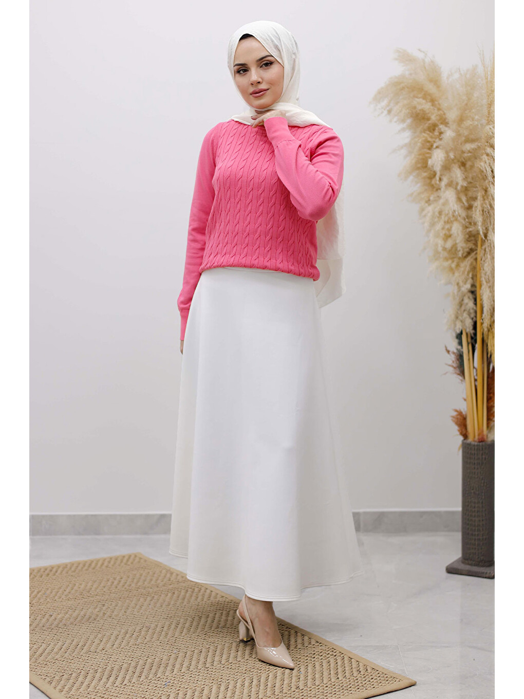 Bisiklet Yaka Bluz Tsd250261 Pembe-2