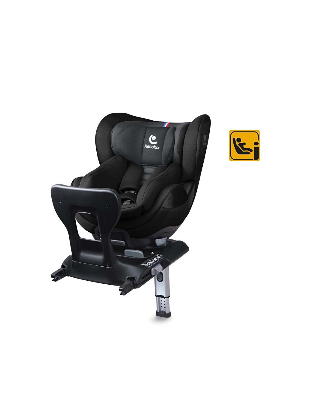 Renolux Siyah Gaia I-Size Softness Isofix 40-105 cm (0-18 Kg) Oto Koltuğu Siyah - 2