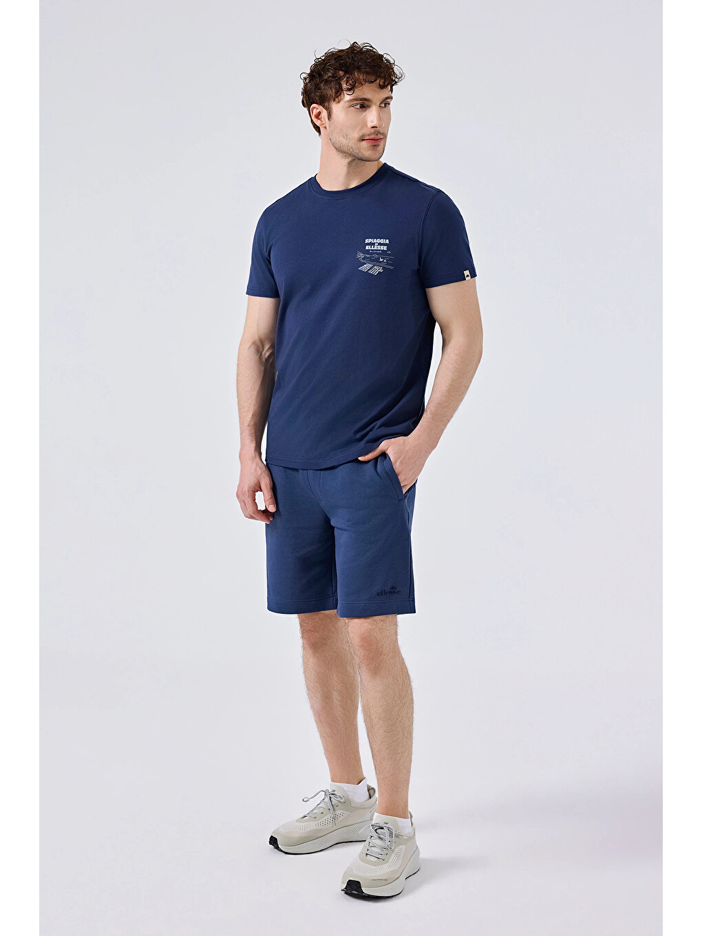 Lacivert Pamuklu Regular Fit Normal Bel Short 6SM4010-NV-3
