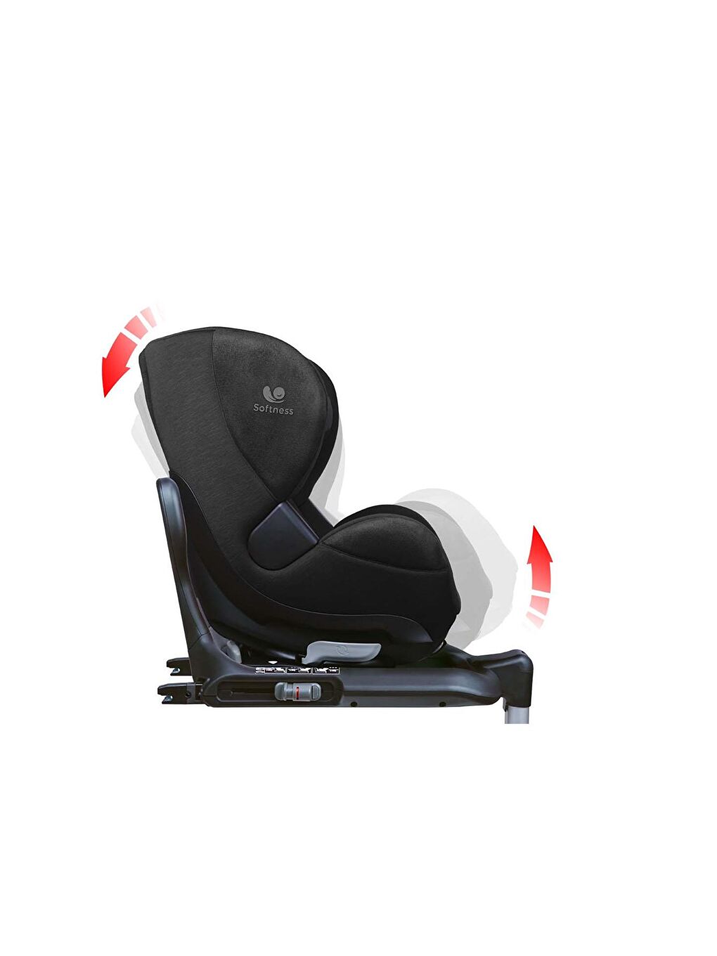 Renolux Siyah Gaia I-Size Softness Isofix 40-105 cm (0-18 Kg) Oto Koltuğu Siyah - 4