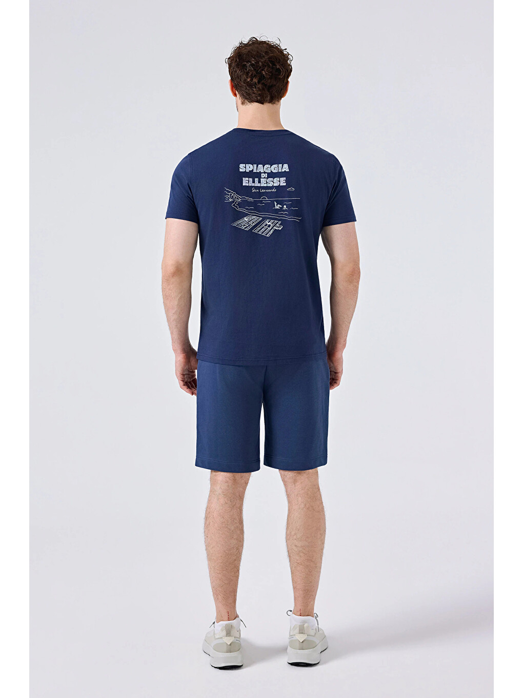 Lacivert Pamuklu Regular Fit Normal Bel Short 6SM4010-NV-4