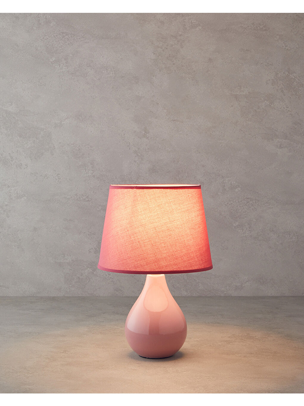 English Home Pembe Stena Abajur 33 cm Pudra - 1