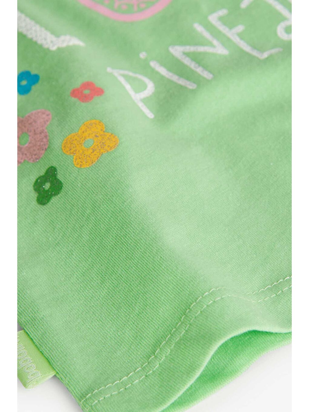 Yeşil Kız Çocuk Tişört-3