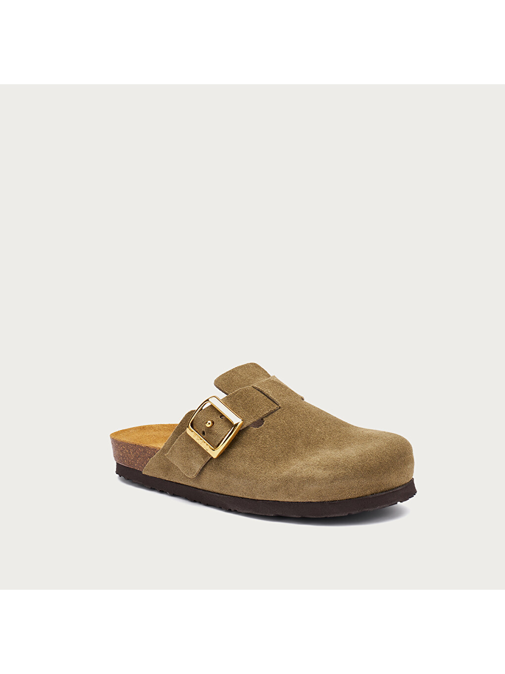 Yeşil Kadın Terlik 17B5 Suede Mules-1