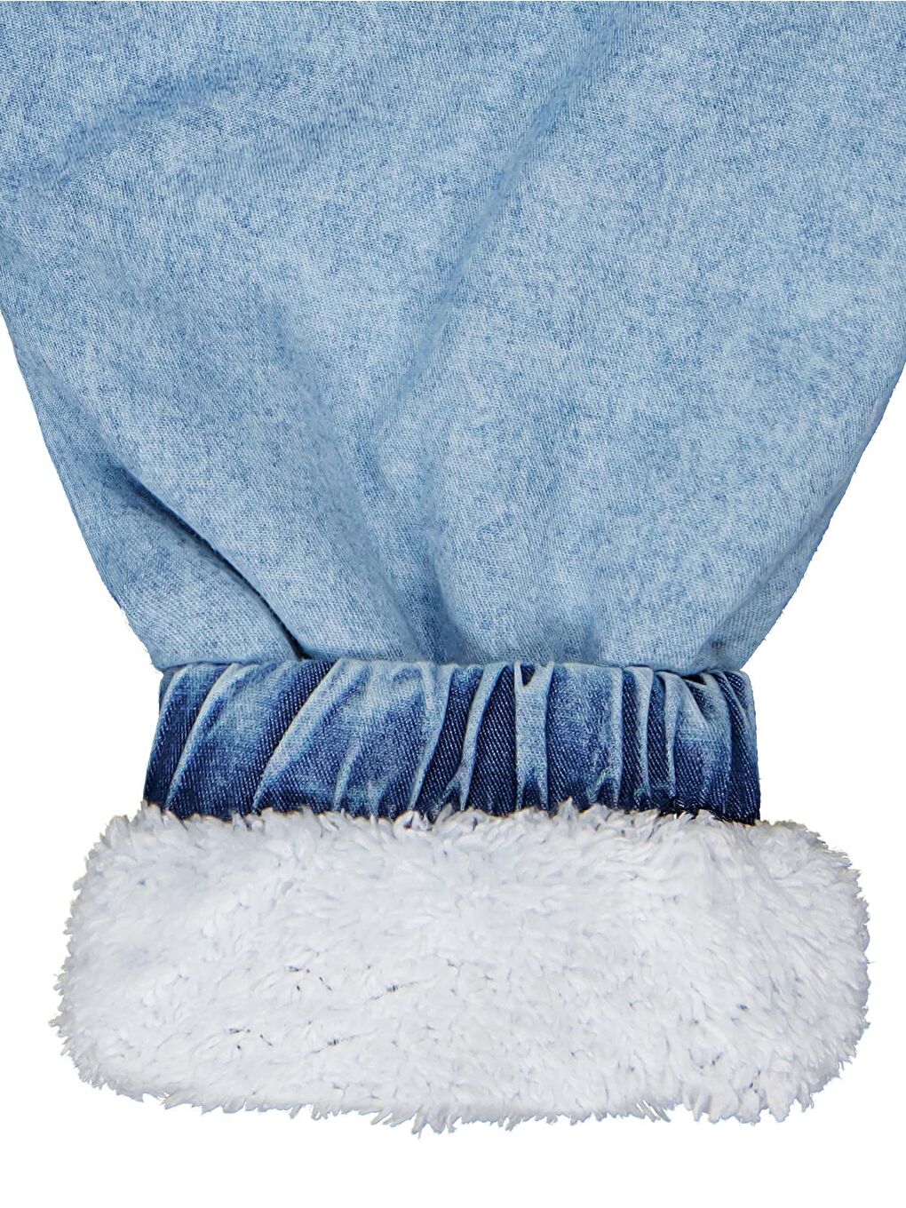 Girls Mobil Çiçek Aksesuarlı 2-5 Yaş Pantolon - Mavi-1