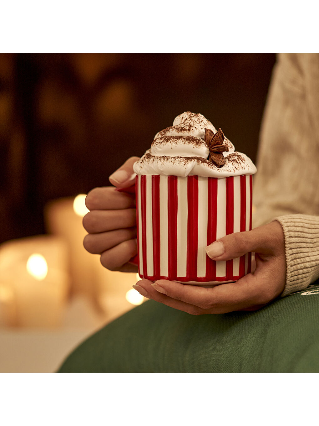 Merry Yılbaşı Seramik Kupa Kırmızı (500 cc)-2