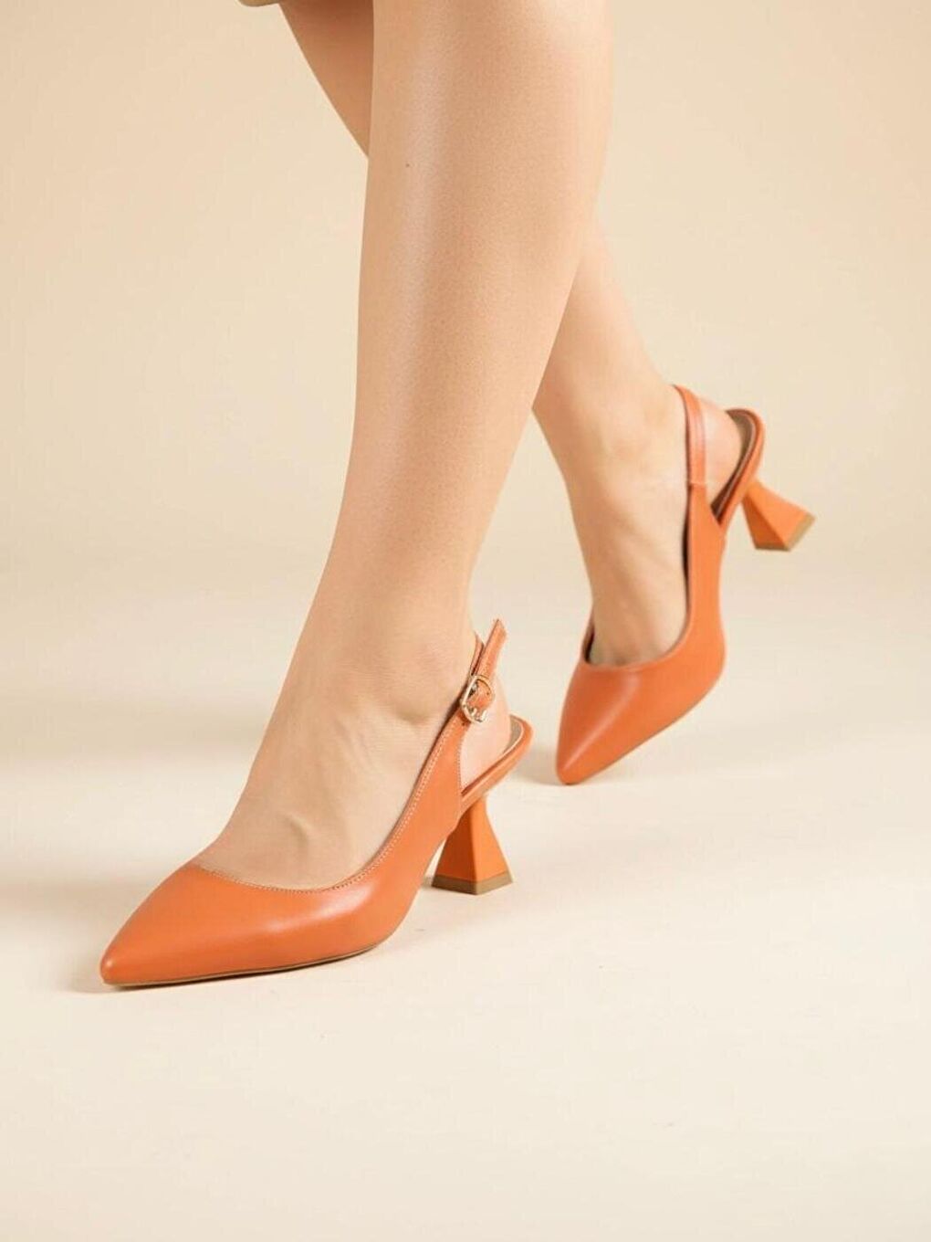 Kadın Harmony Turuncu Topuklu Ayakkabı