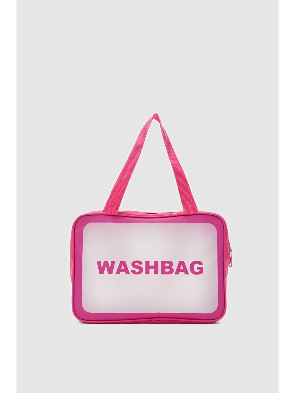 Wash Bag Su Geçirmez 3'Lü Kozmetik Çantası Pembe