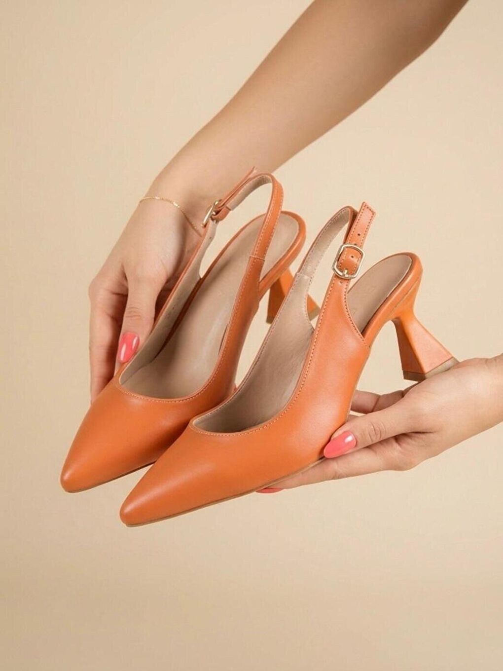 Kadın Harmony Turuncu Topuklu Ayakkabı-2