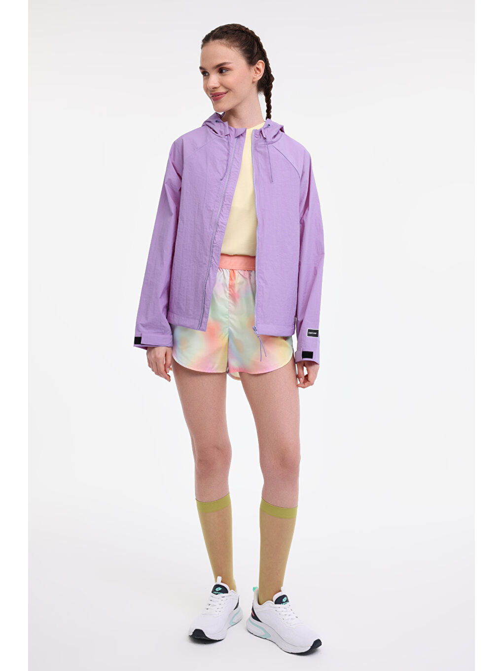 W-HERANO WIND JKT 5FX Mor Kadın Ceket-2