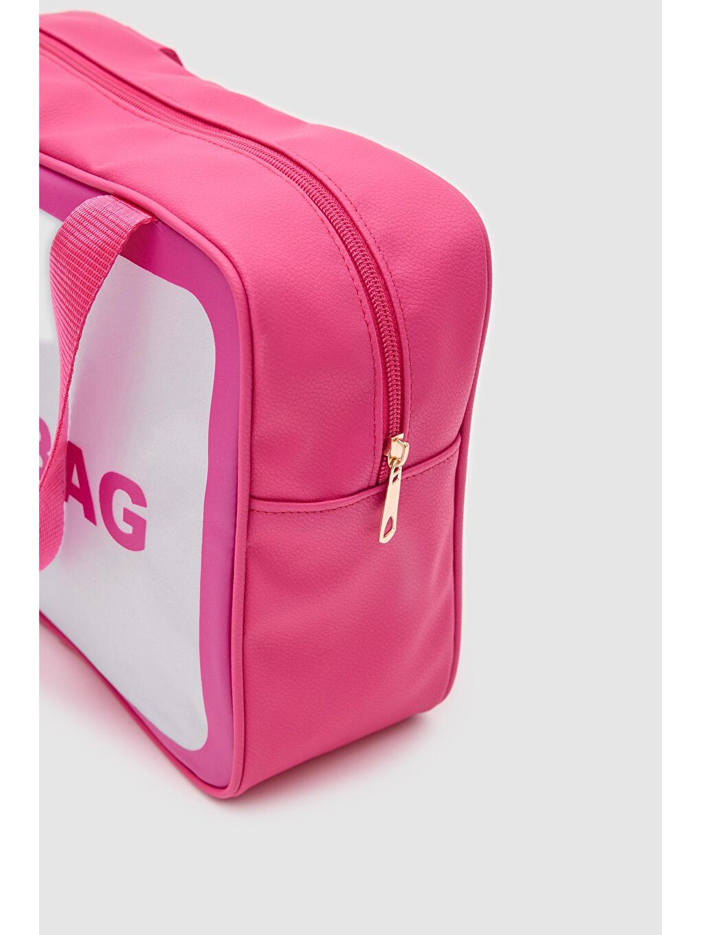 Wash Bag Su Geçirmez 3'Lü Kozmetik Çantası Pembe-2