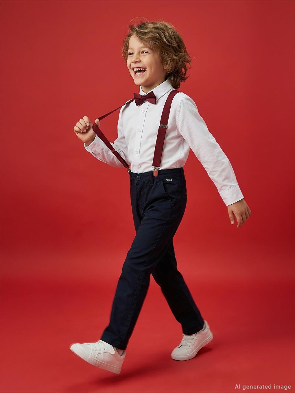 Boys Yelken Nakışlı 10-13 Yaş Gömlek - Beyaz