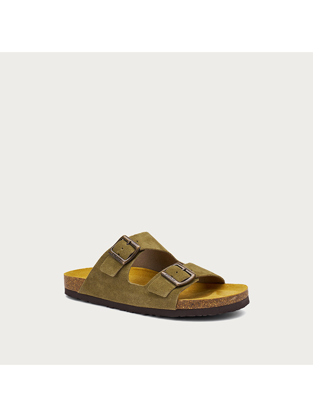 Yeşil Erkek Terlik 19B5 LEATHER-1