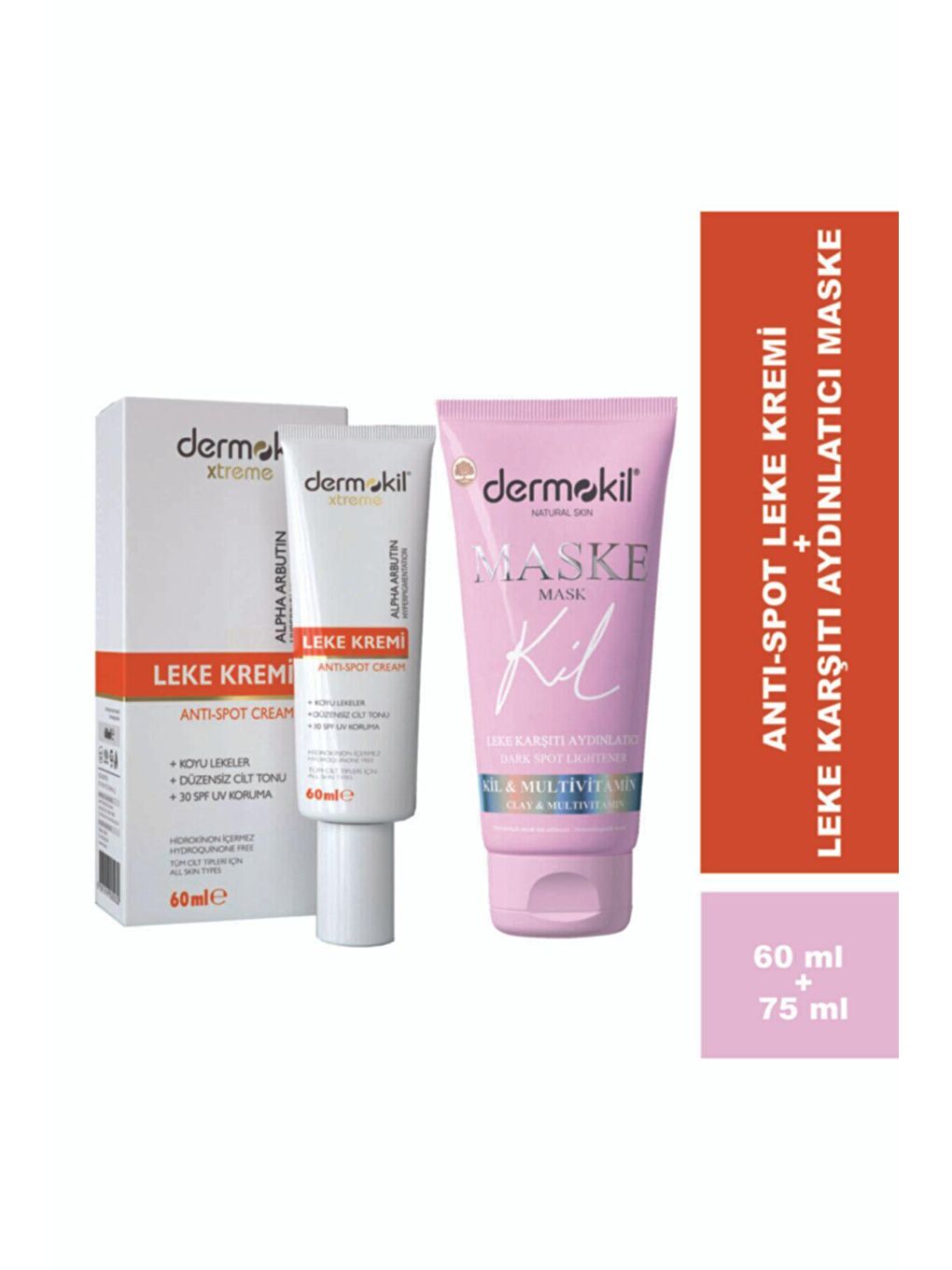 DERMOKIL Anti-Spot Leke Kremi ve Leke Karşıtı Aydınlatıcı Maske - 2