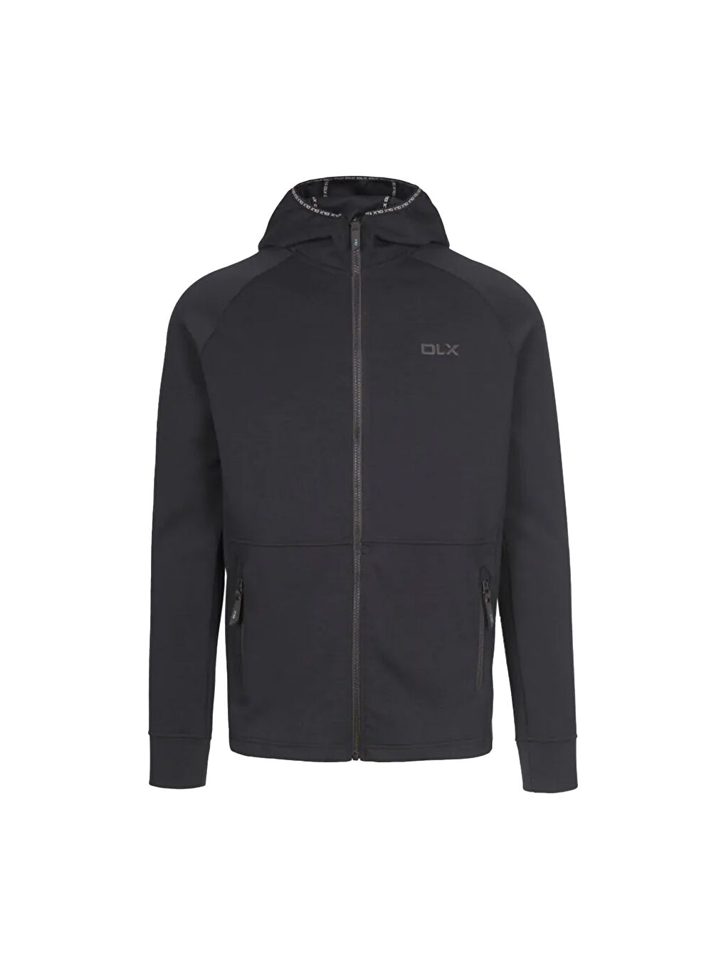 Anthony - Dlx Hoodie Erkek Siyah Fermuarlı Sweatshirt-2