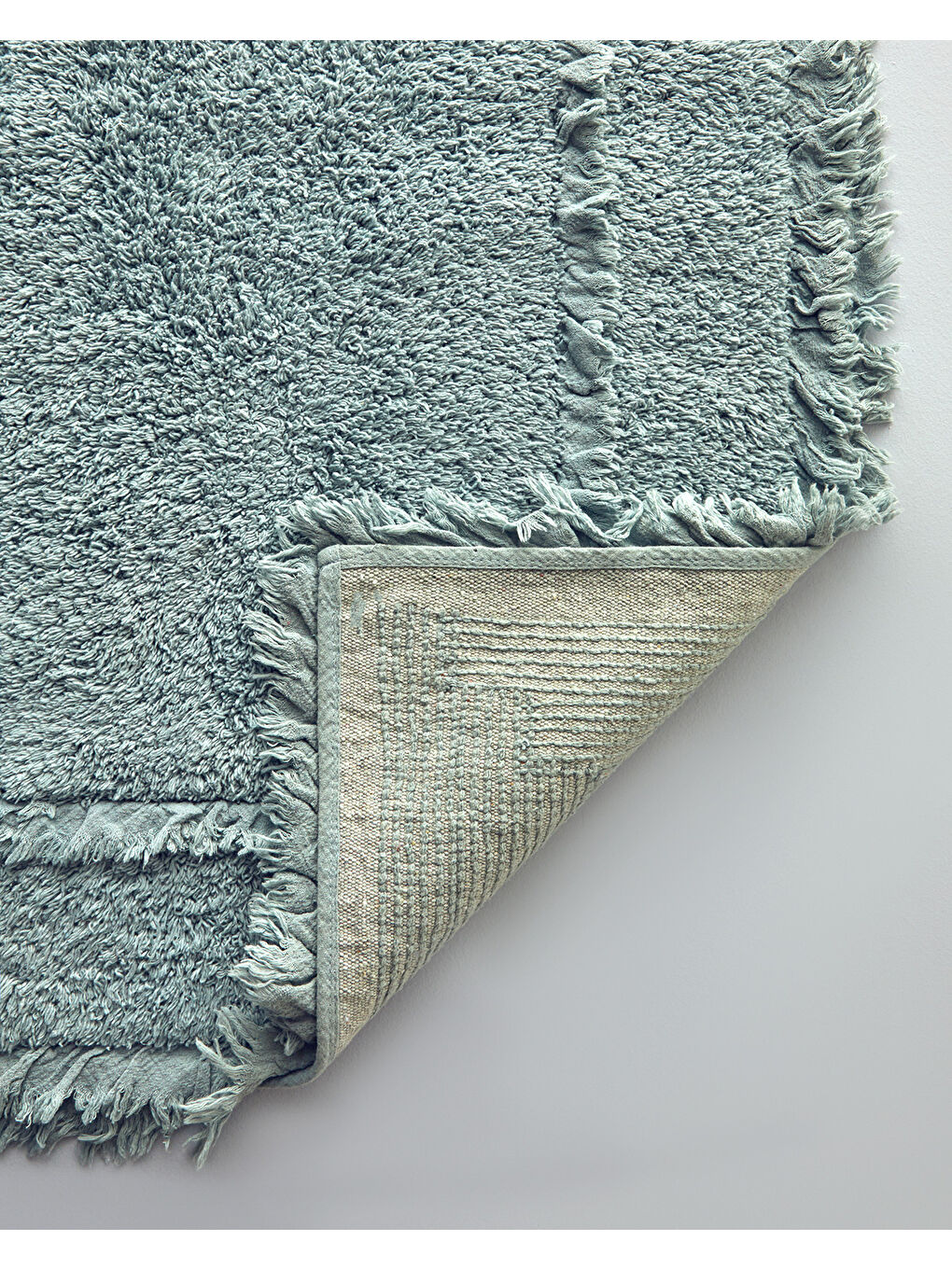 Bona Pamuklu Banyo Paspası Seti 60x90 + 40x60 cm Koyu Yeşil-2