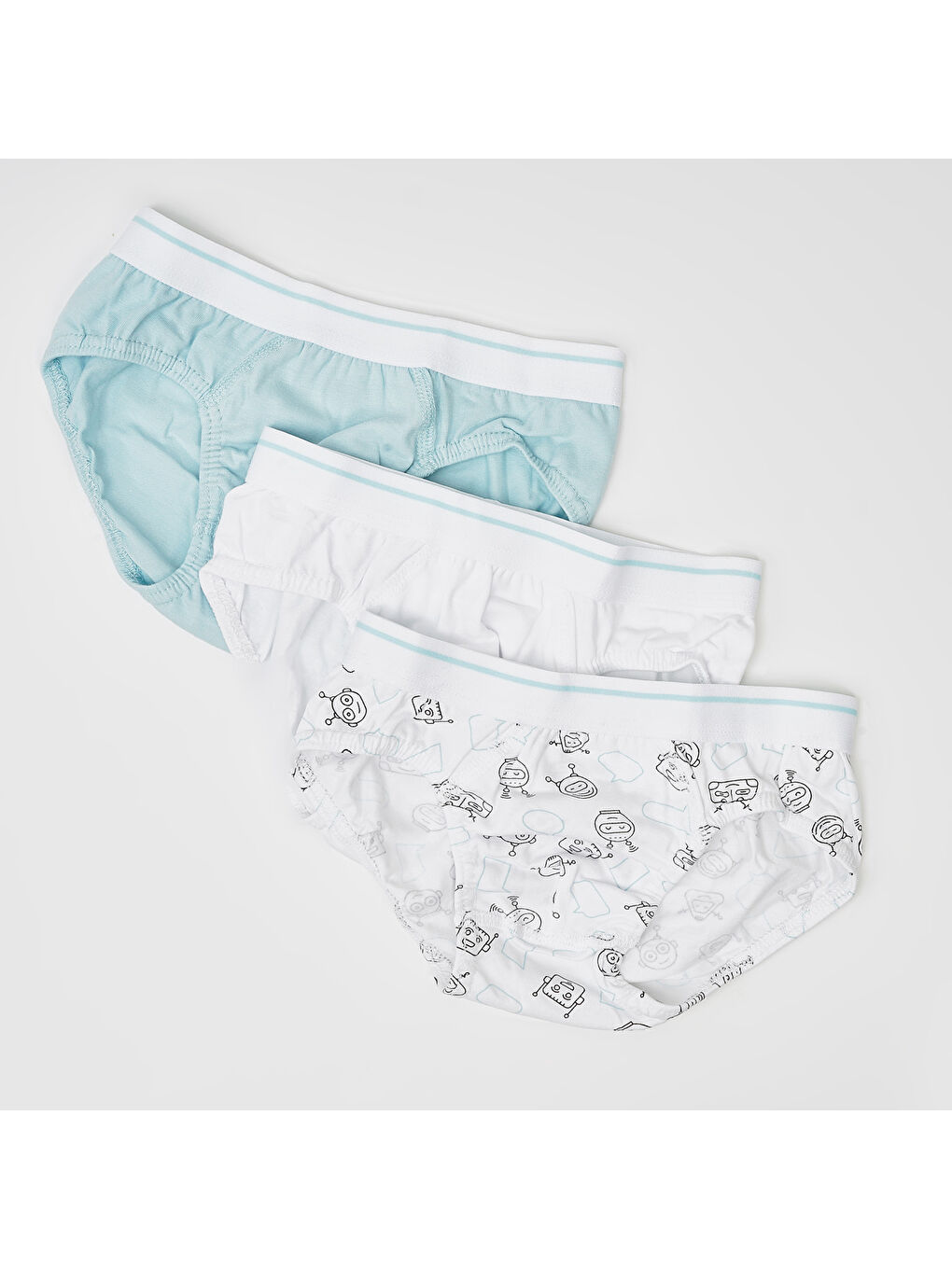 Karışık Erkek Çocuk 3'lü Slip Çamaşır-1