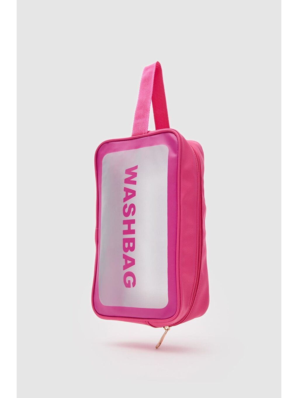 Wash Bag Su Geçirmez 3'Lü Kozmetik Çantası Pembe-6