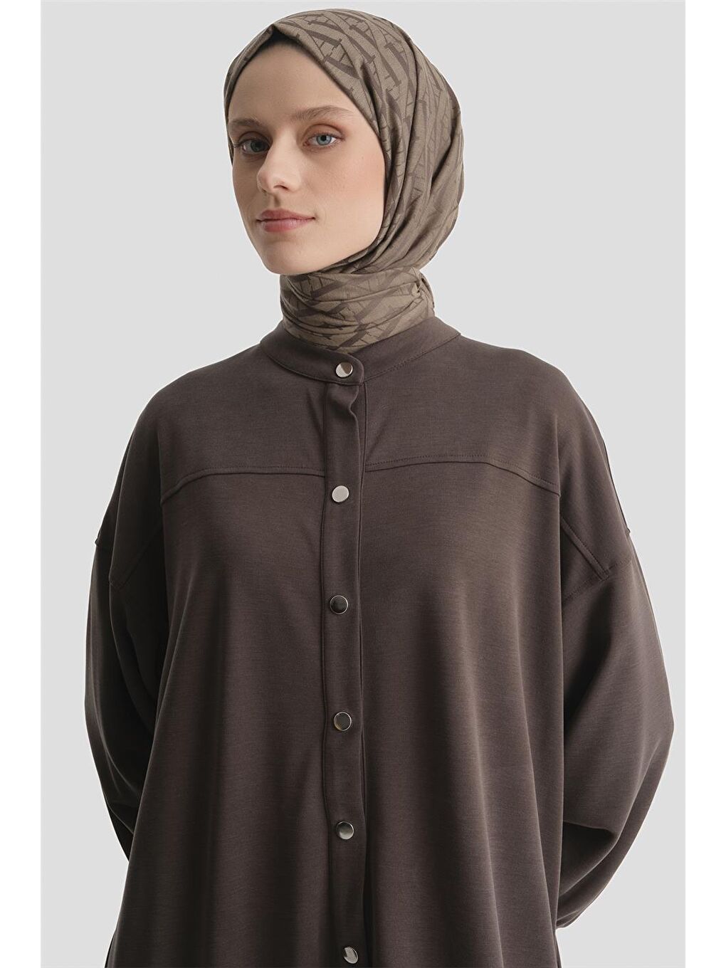 Kahverengi Oversize Modal Kap Kahve-2