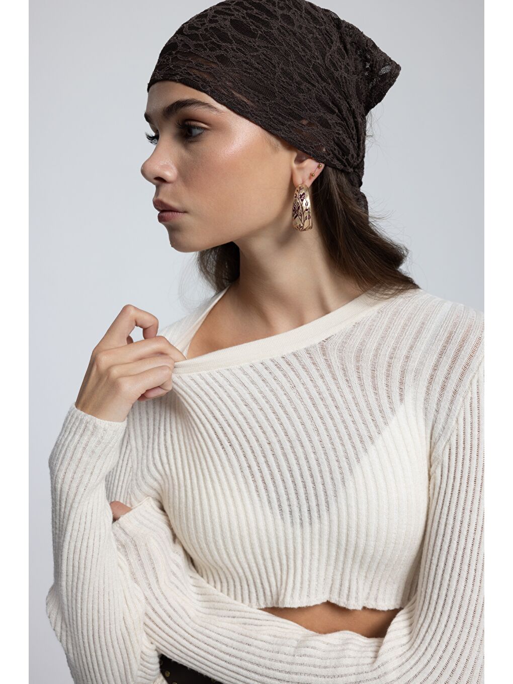 Liana Bej Yumuşak Doku Triko Crop-6