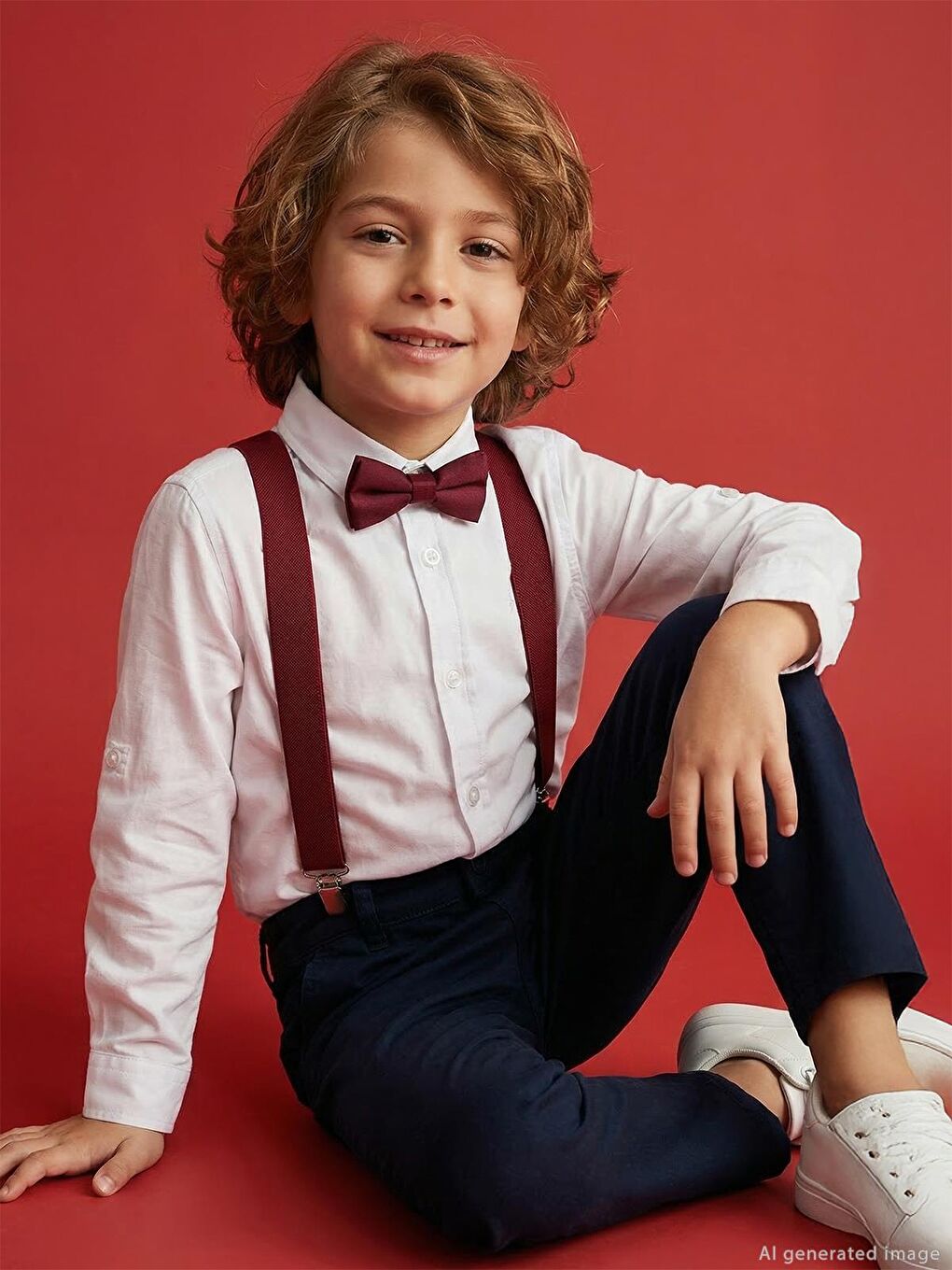 Boys Yelken Nakışlı 10-13 Yaş Gömlek - Beyaz-3