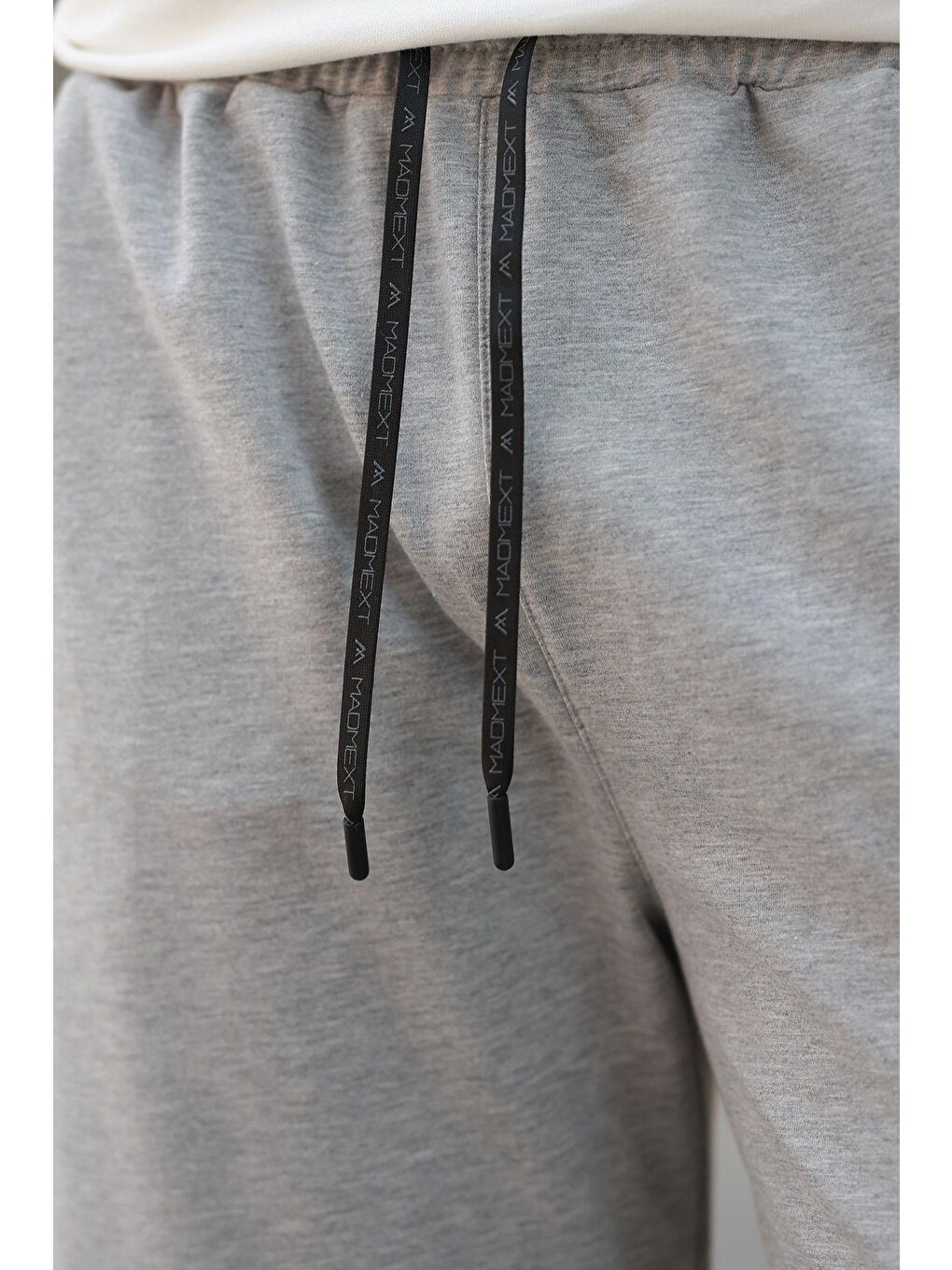 Gri Rahat Kesim Paçası Lastikli Erkek Eşofman Altı E6573-2