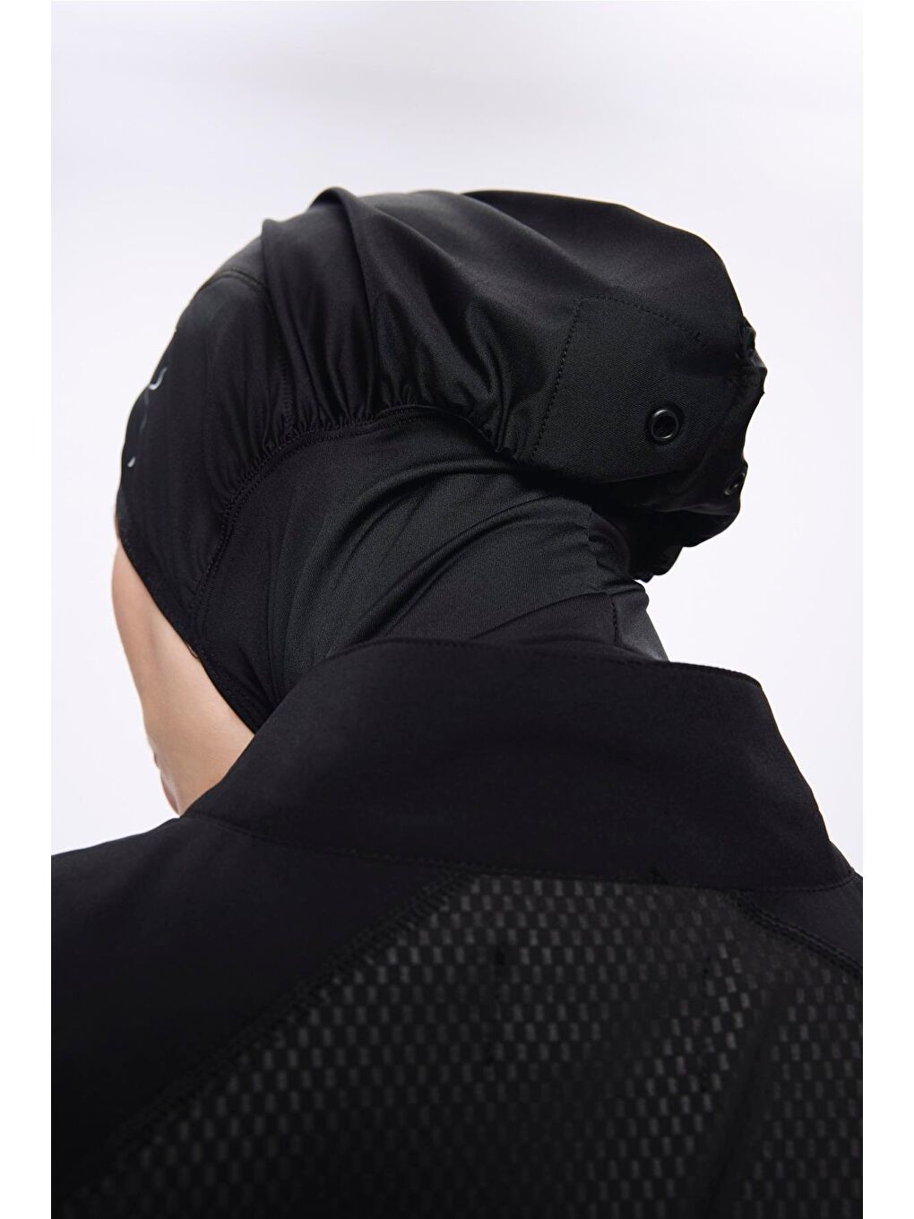 Performans Serisi Siyah Esnek Dokuma 6 Parça Tam Tesettür Mayo Takımı H-Per50 2020-5