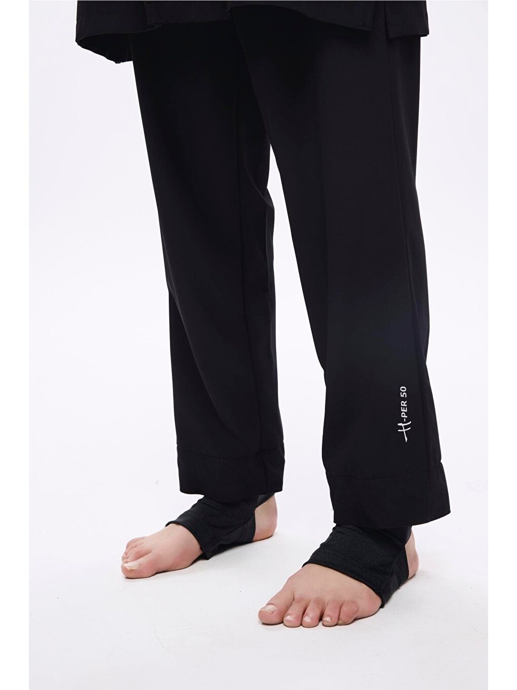 Performans Serisi Siyah Esnek Dokuma 6 Parça Tam Tesettür Mayo Takımı H-Per50 2020-8