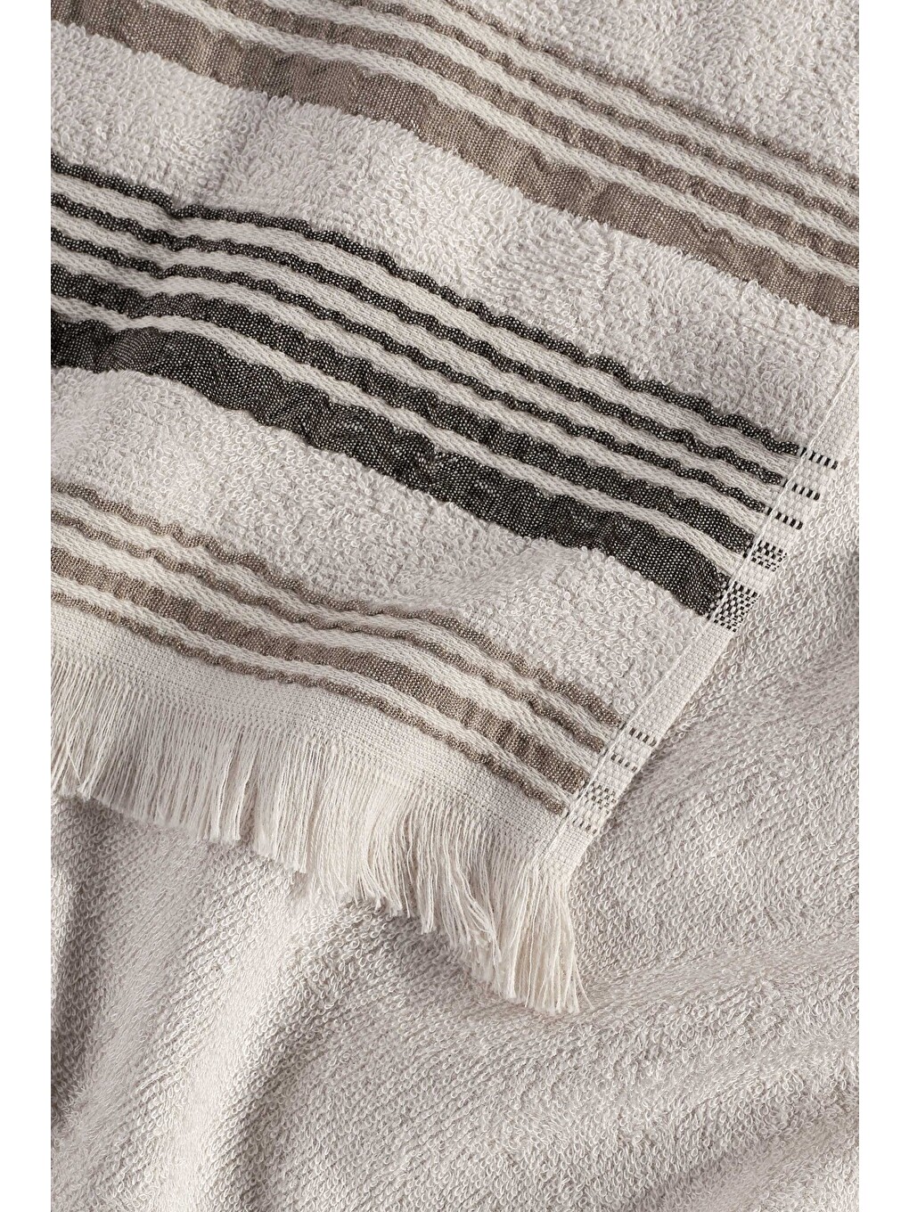 Bej New Derin Bambu Banyo Havlusu 80x150 Cm Vanilla Linen-1