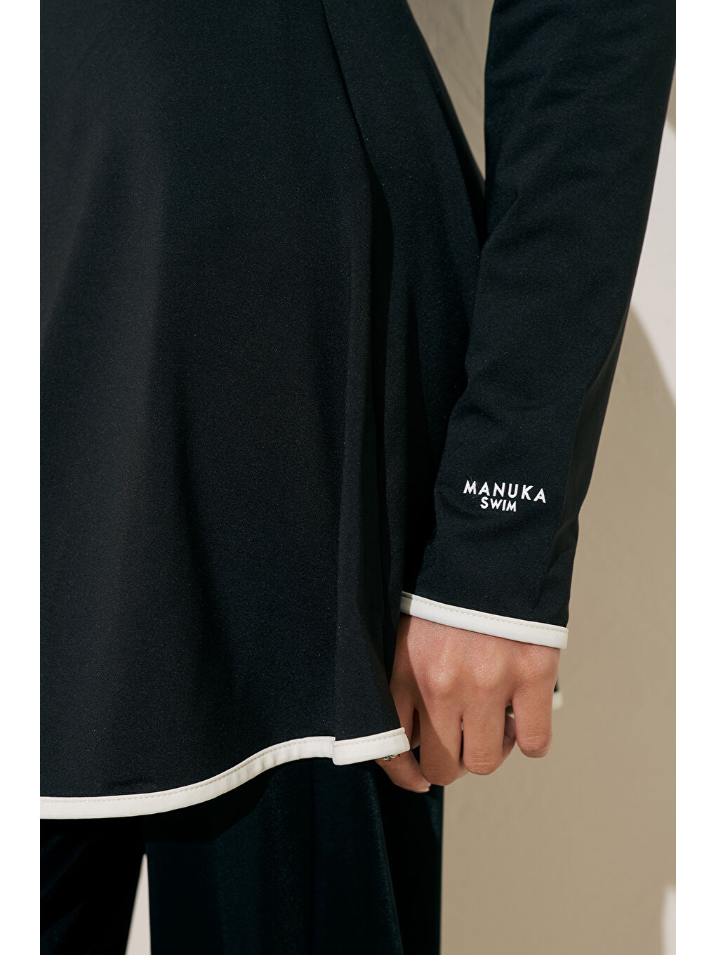 Biye Detaylı Tesettür Elbise Siyah-6