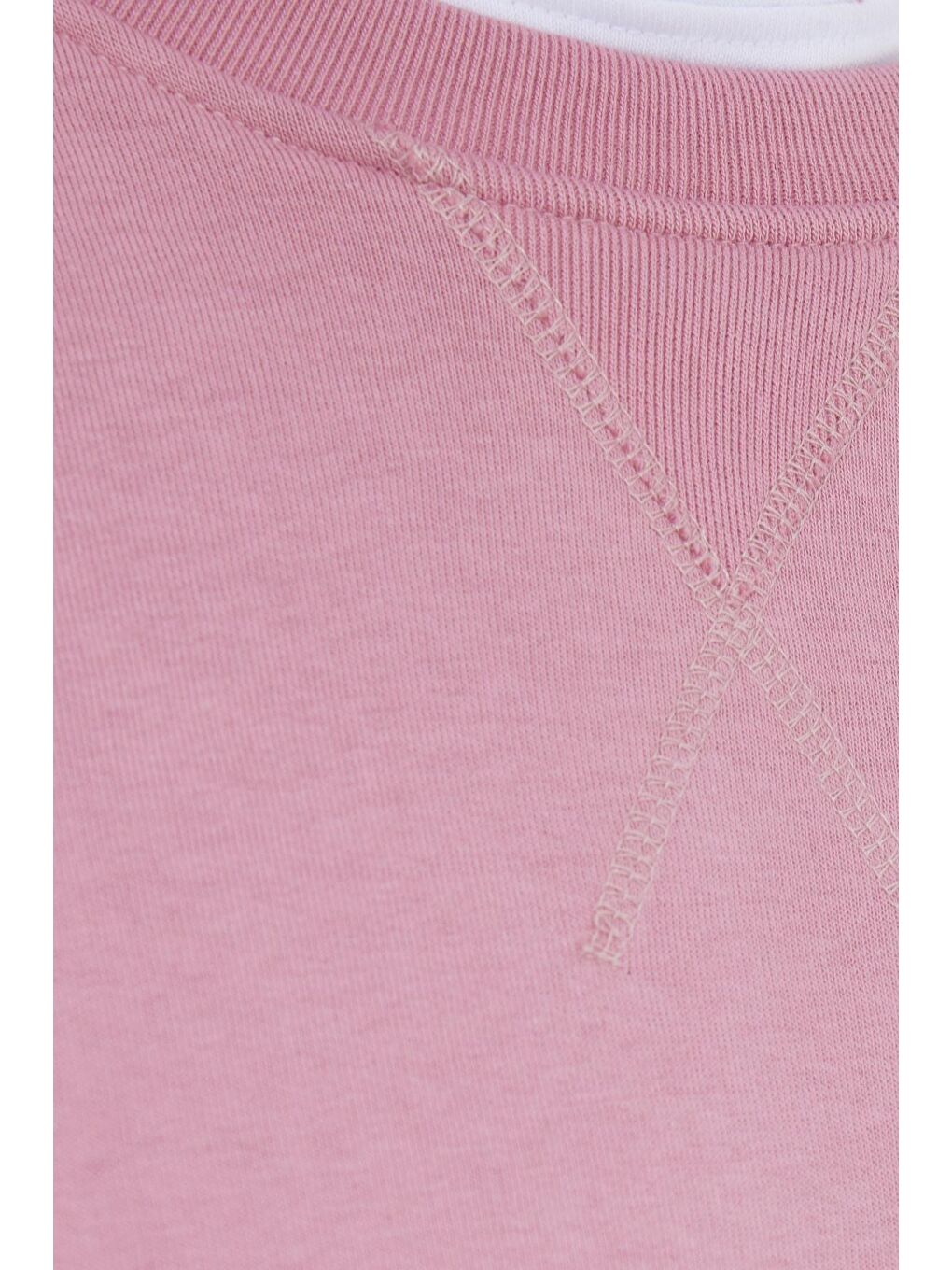 Unisex Relax Fit Rahat Kesim %100 Pamuk Basic Lila Bisiklet Yaka Sweatshirt-5