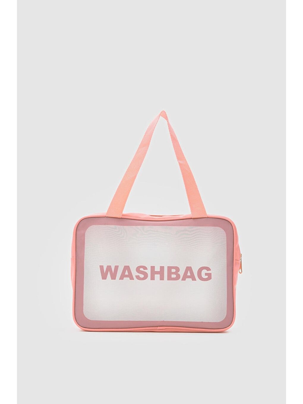 Wash Bag Su Geçirmez 3'Lü Kozmetik Çantası Somon