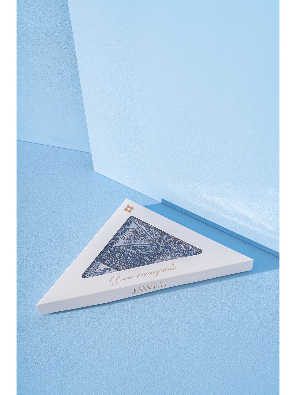 İndigo Kadın Etnik Desen Soft Nysa Şal-2