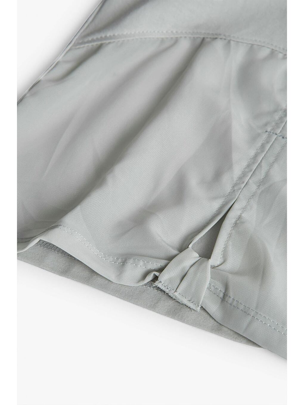 Gri Kız Çocuk Fiyonk Aksesuarlı Bluz-4