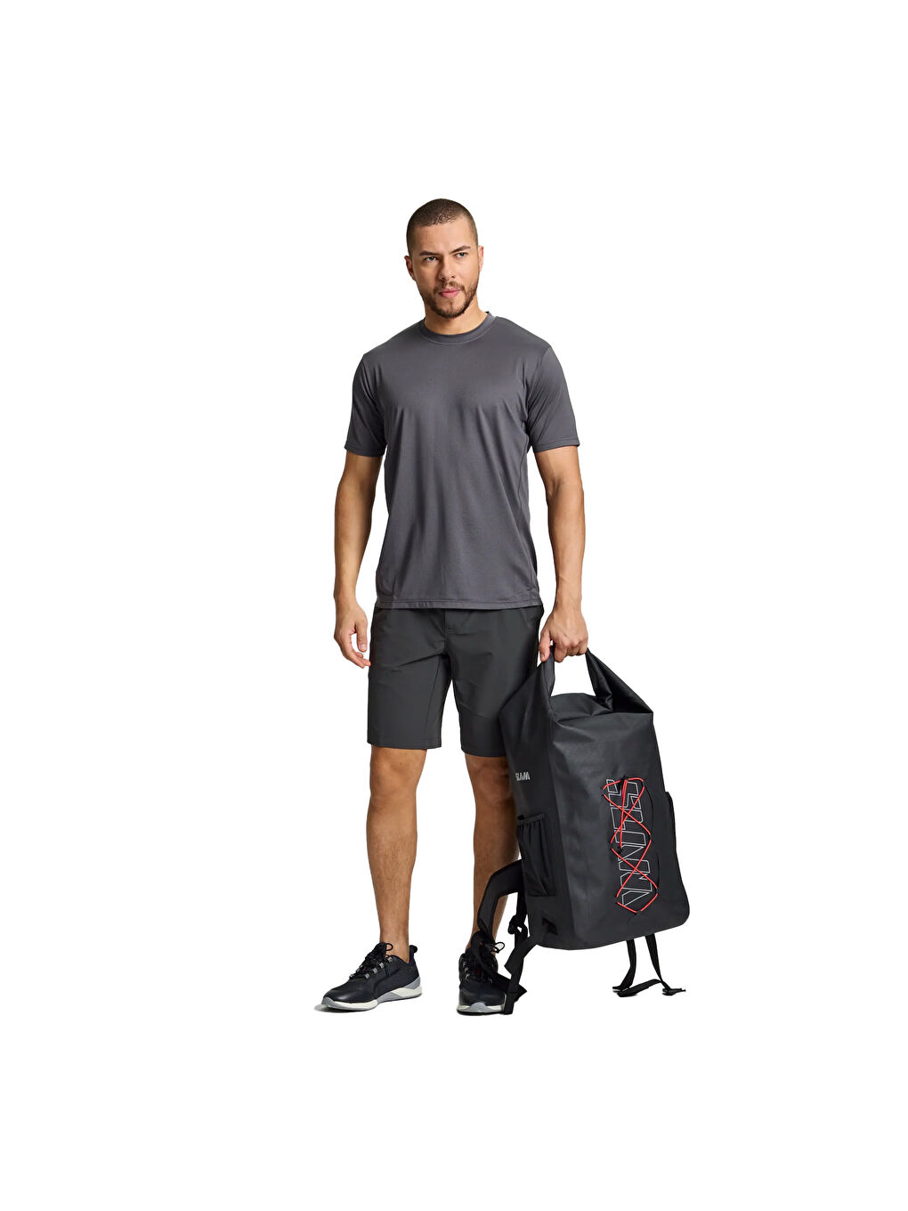 Antrasit Crew Sunblock Erkek Gri Tişört-3