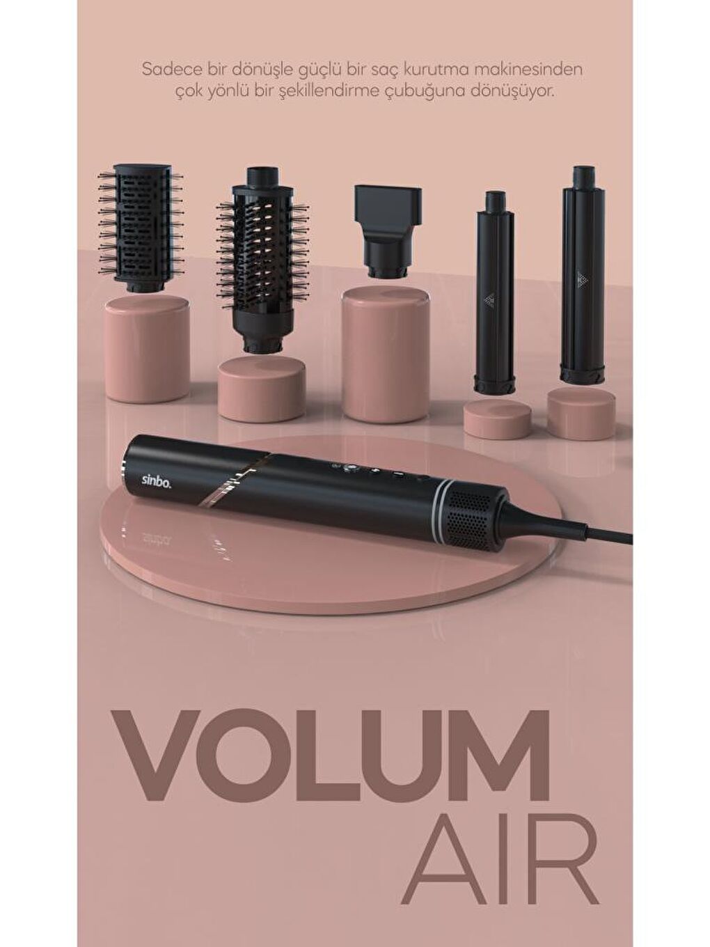 SHD-1720 - VolumAir 5 In 1 Katlanabilir Air Saç Kurutma ve Şekillendirme Sistemi-2