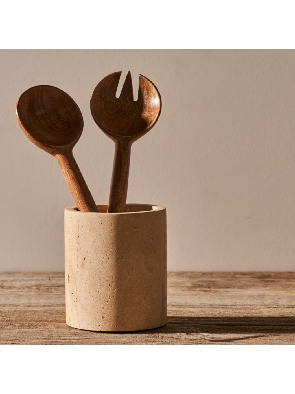 Bej Ephesus Traverten Dik Kaşıklık Naturel (11x13 cm)-2