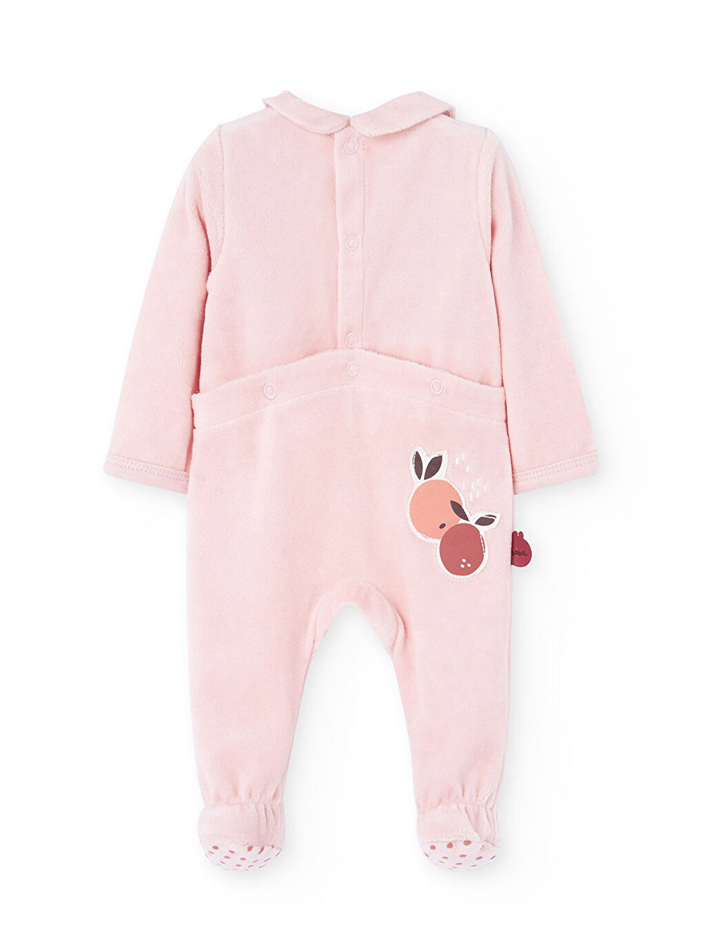 Pembe Kız Bebek Tavşan Baskı Tulum-1