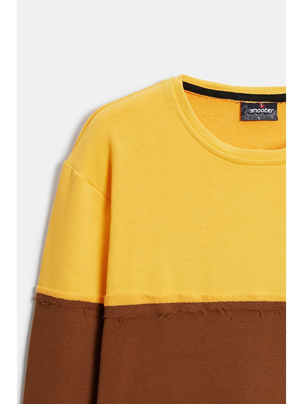 Sarı Erkek Günlük Sweatshirt Bisiklet Yaka Regular Kalıp 3 İplik-3