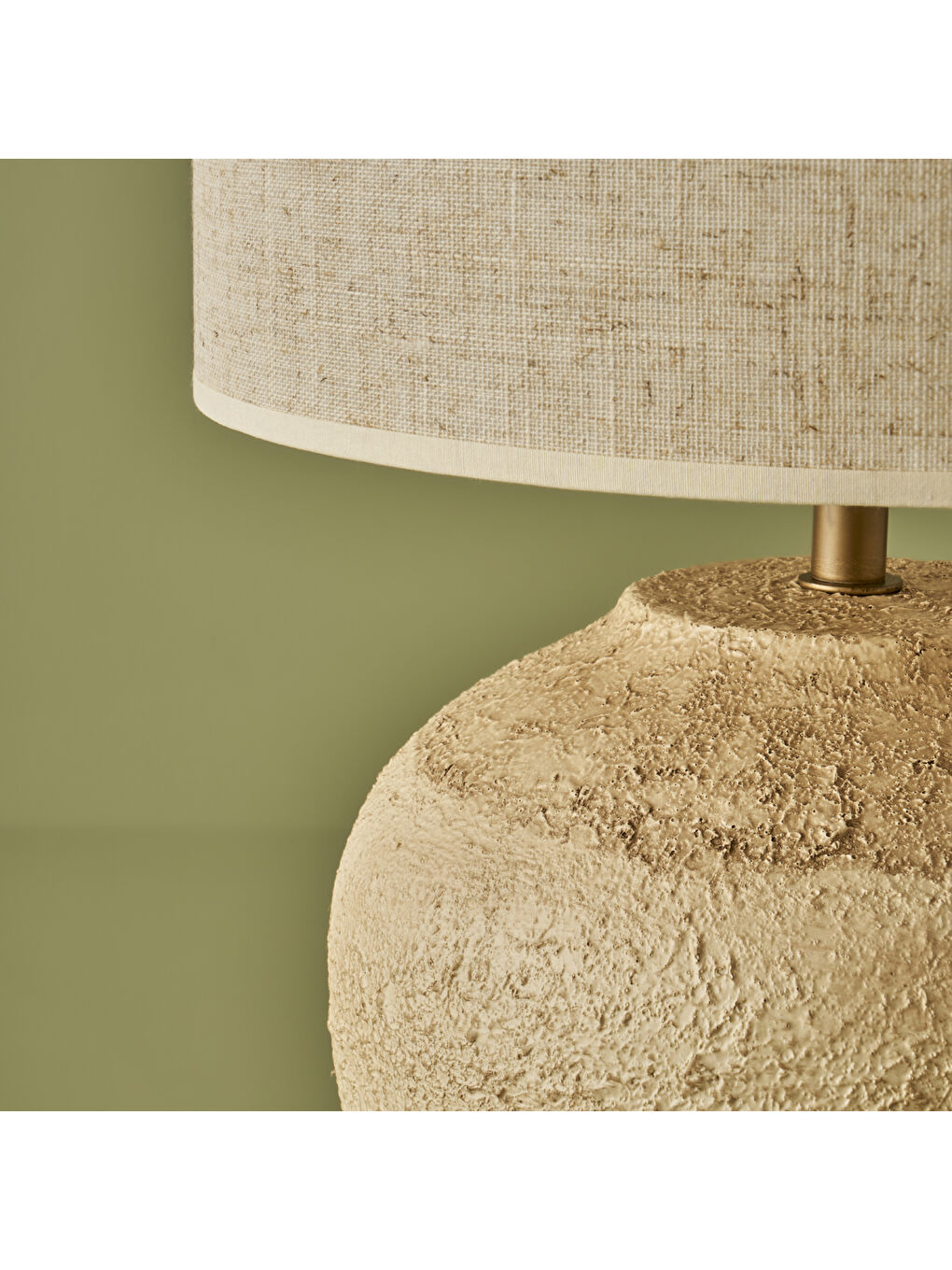 Bella Maison Bej Stone Abajur Taş (28x49 cm) - 1