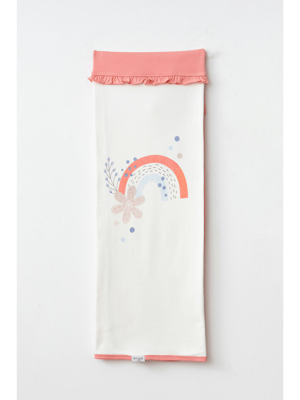 Mercan Kız Bebek Çiçek Desenli Bebek Battaniyesi 80 Cm * 90 Cm