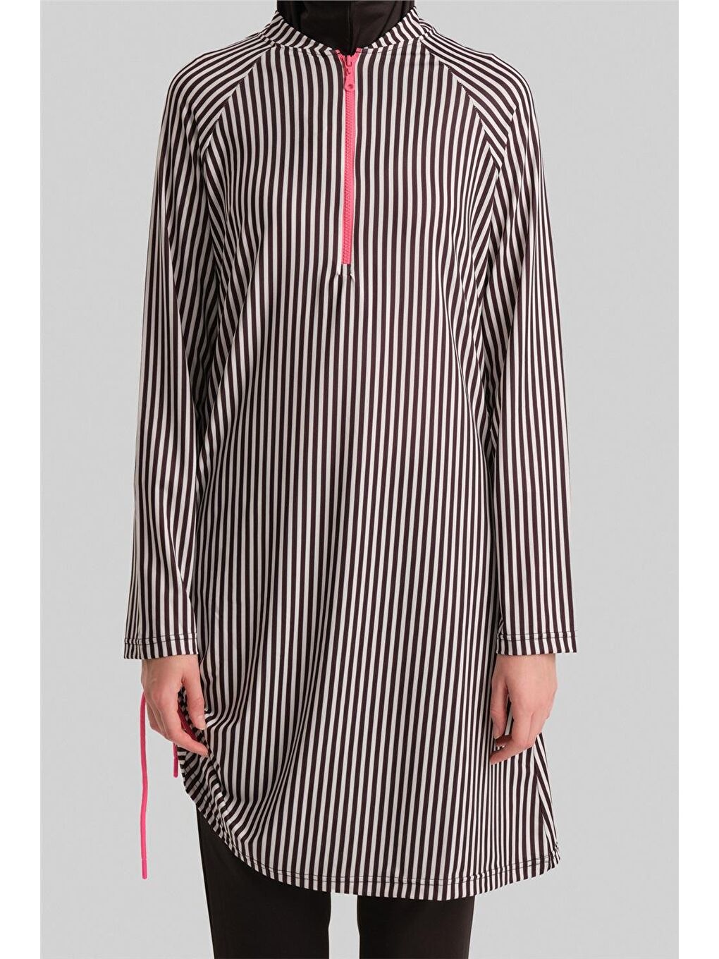 Tesettür Mayo 24Yd8912 Siyah - Beyaz-4