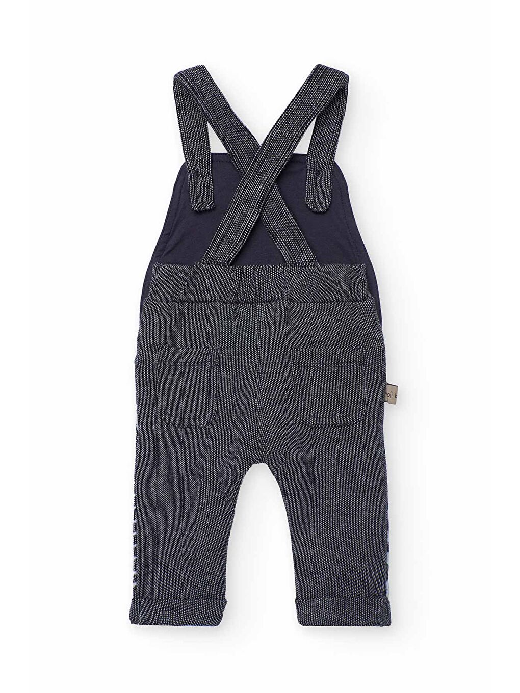 Gri Erkek Bebek Hayvanlar Baskılı Salopet Takım-5