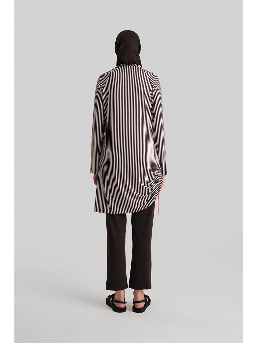 Tesettür Mayo 24Yd8912 Siyah - Beyaz-5