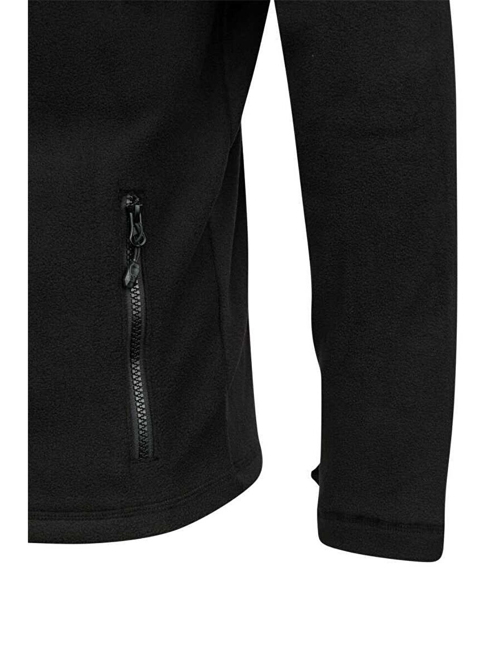 Utah Erkek Tam Fermuarlı Polar Siyah-2