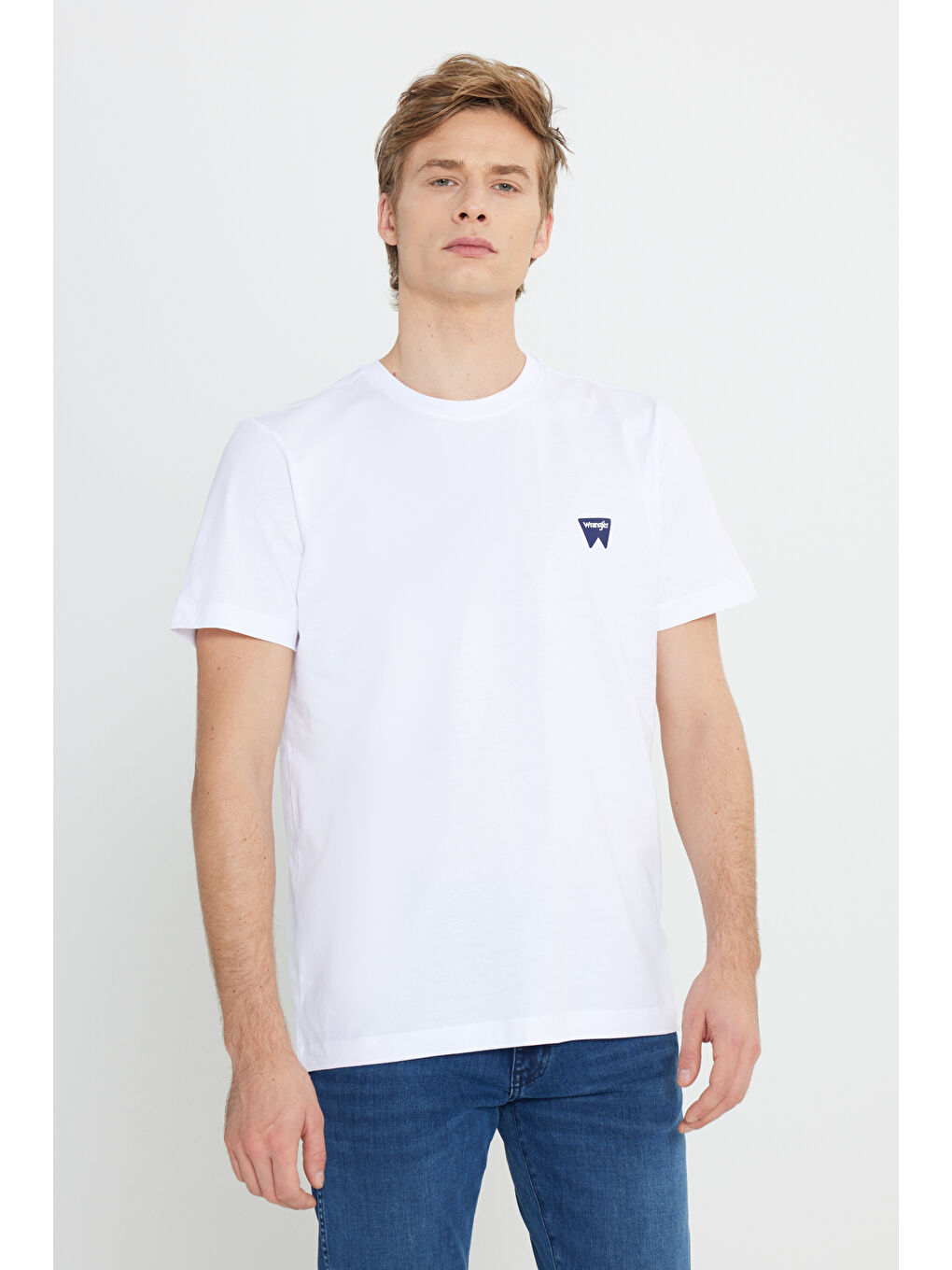 Regular Fit Normal Kesim %100 Pamuk Bisiklet Yaka Beyaz Tişört