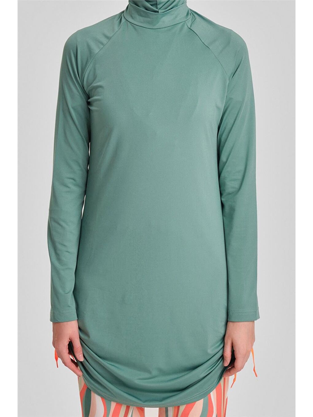 Yeşil Tesettür Mayo 24Yd8915 Petrol-7