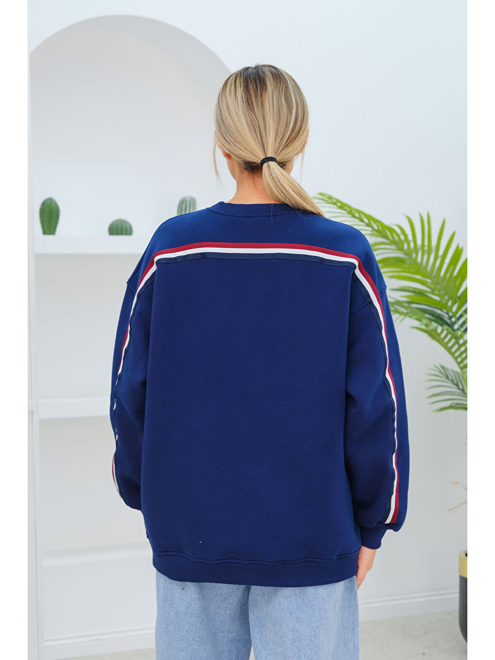 Locco Moda Boston Baskılı Sweat Lacivert - 2